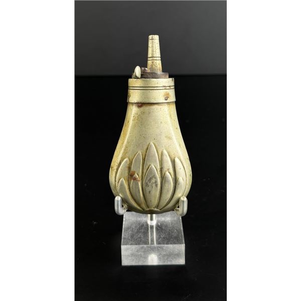 Nickel Silver Pistol Pocket Powder Flask