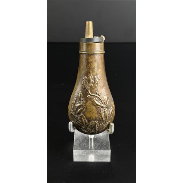 Brass Pistol Pocket Powder Flask