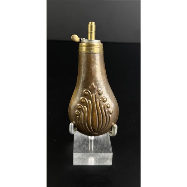 Brass Pistol Pocket Powder Flask