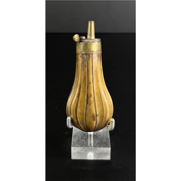 Brass Pistol Pocket Powder Flask