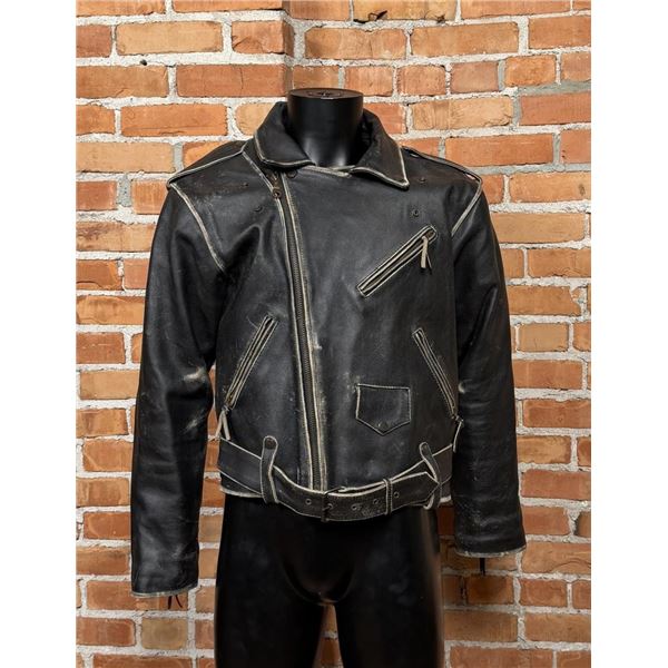 Vintage Leather Motorcycle Jacket