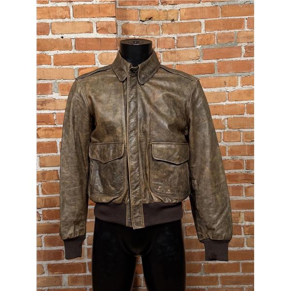 Vintage Banana Republic Leather Bomber Jacket