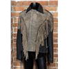 Image 1 : Vintage Leather Fringe Motorcycle Jacket