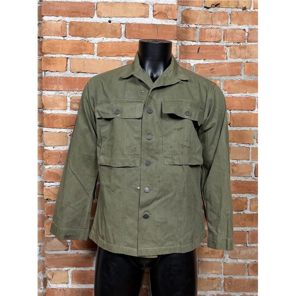 WW2 US Army 13 Star Button HBT Jacket