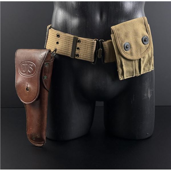 WWI WW1 Mills Colt 1911 Pistol Belt