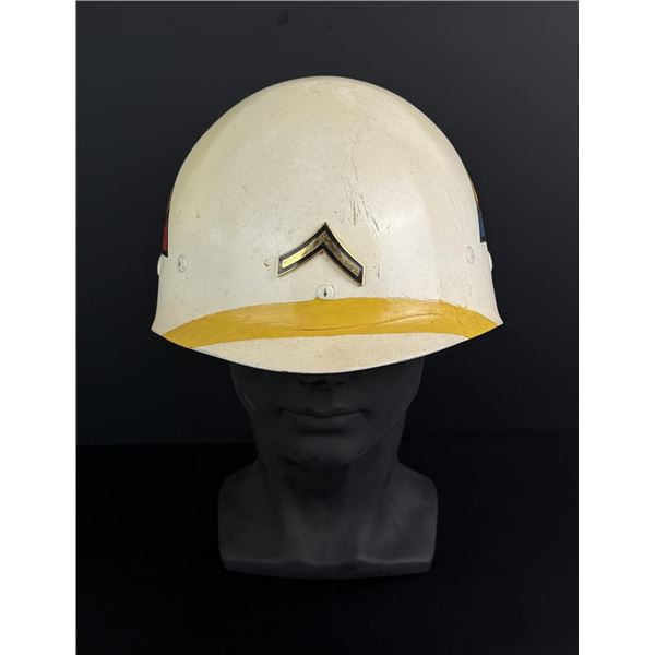 Korean War Painted M1 Helmet Liner