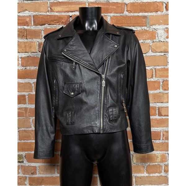 Vintage Virginia Slims Leather Motorcycle Jacket