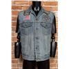 Image 1 : Vintage Levis 70507 Denim Motorcycle Vest