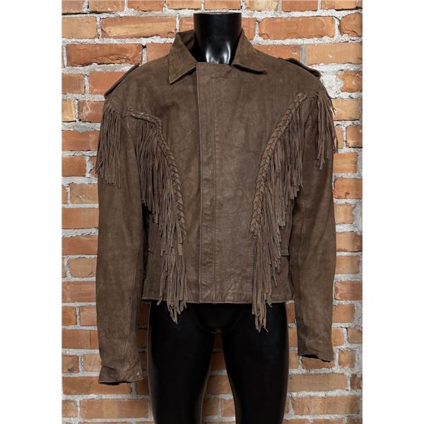 Diamond Leather Collection Fringe Jacket