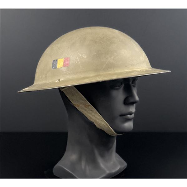 Post WW2 Belgian MKII Brodie Helmet