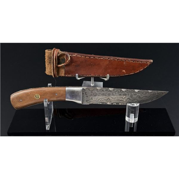 Custom Made Damascus Hunting Knife