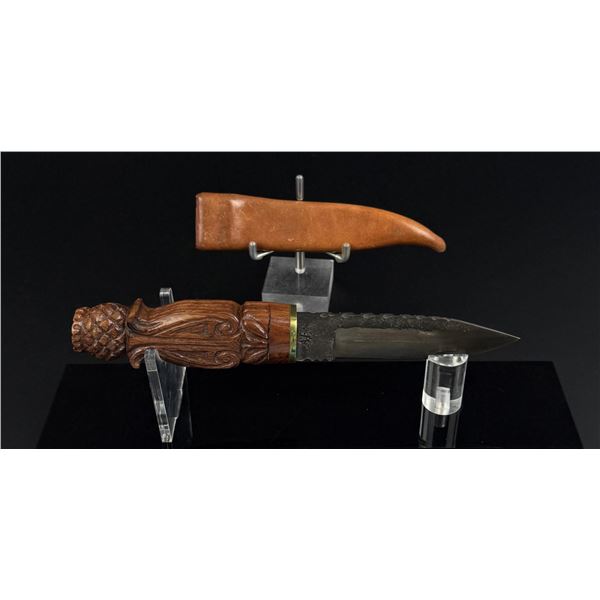 Custom Made Wood Handle Dirk