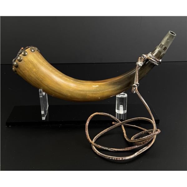 Early American Scrimshaw Powder Horn