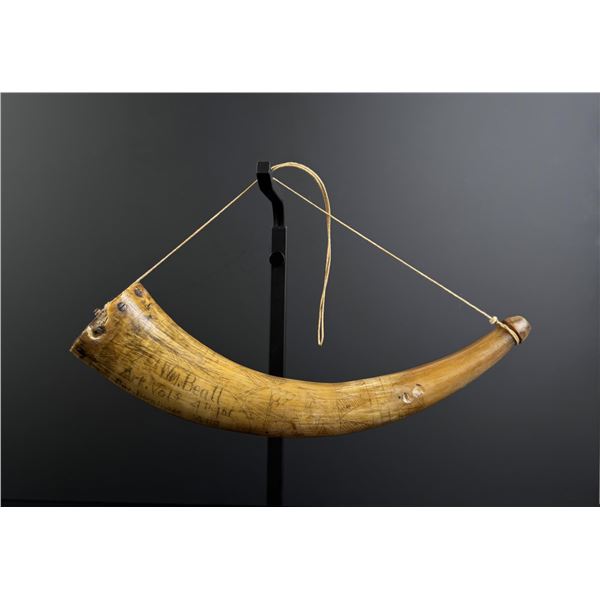 Named Confederate General Scrimshaw Powder Horn