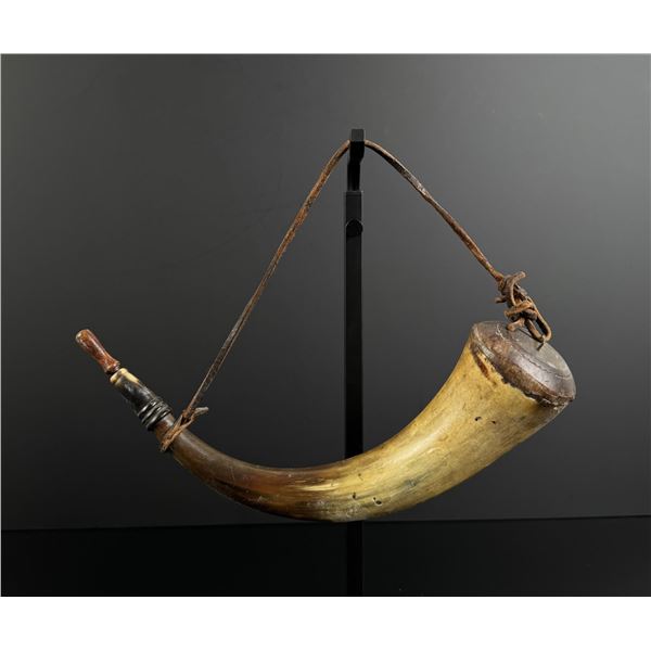 Early American Frontier Powder Horn