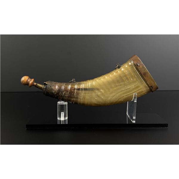 Early American Frontier Powder Horn