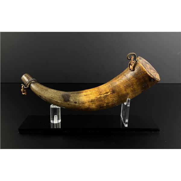 Early American Frontier Powder Horn