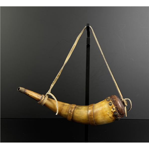 Early American Scrimshaw Powder Horn