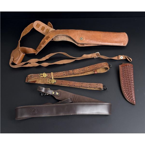 Collection of Holsters and Rifle Slings