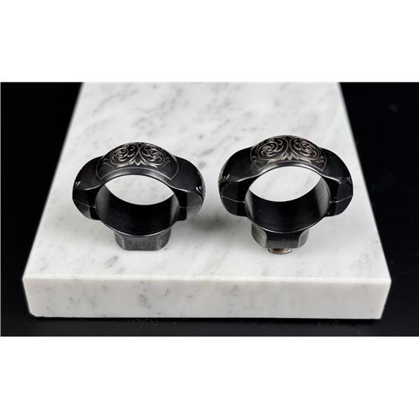 Sako Factory Engraved 1 Inch Scope Rings