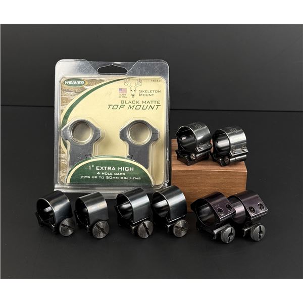 Collection of Weaver Scope Rings