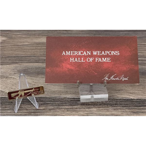Lincoln Mint US M-16 Rifle 1oz Silver Bar