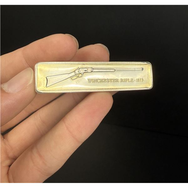 Lincoln Mint 1873 Winchester Rifle 1oz Silver Bar