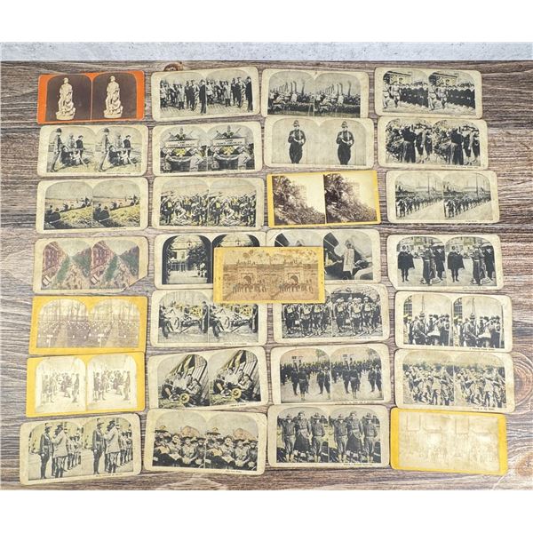 Collection of Civil War WWI Stereoviews