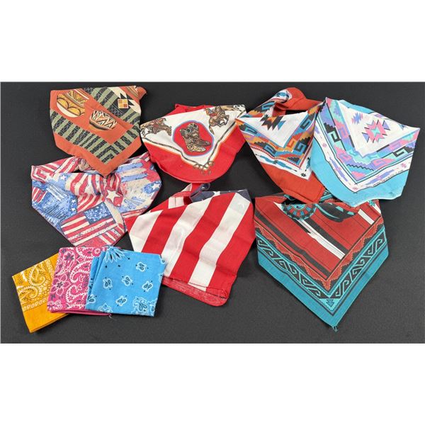 Vintage Southwestern Cowboy Bandanas Handkerchiefs