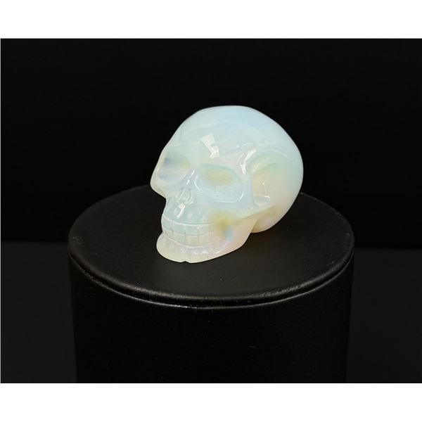 Opalite Skull Carving