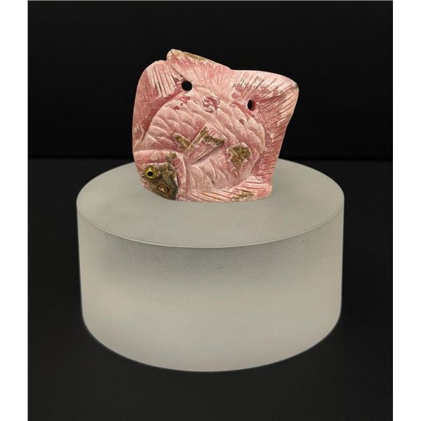 Rhodochrosite Fish Carving