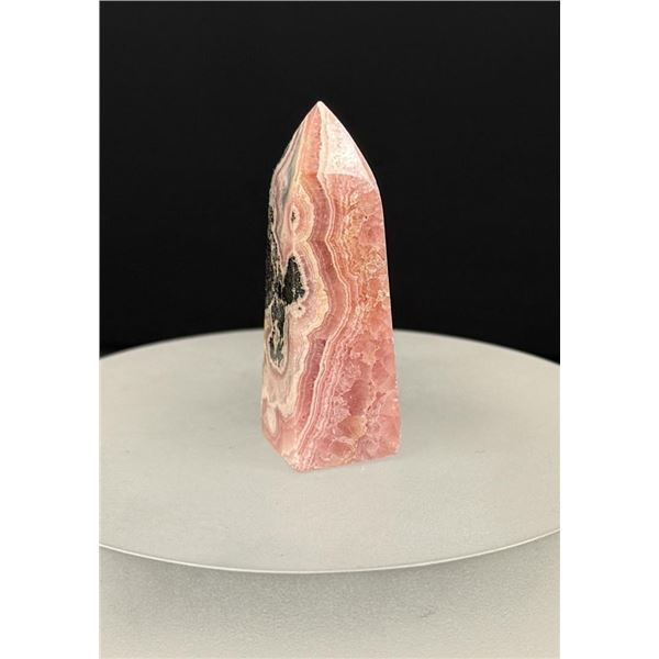 Polished Rhodochrosite Tower Carving