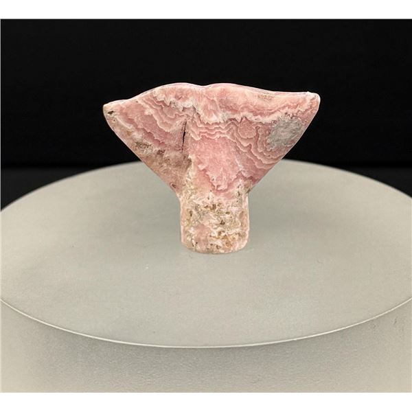 Rhodochrosite Whale Tail Carving