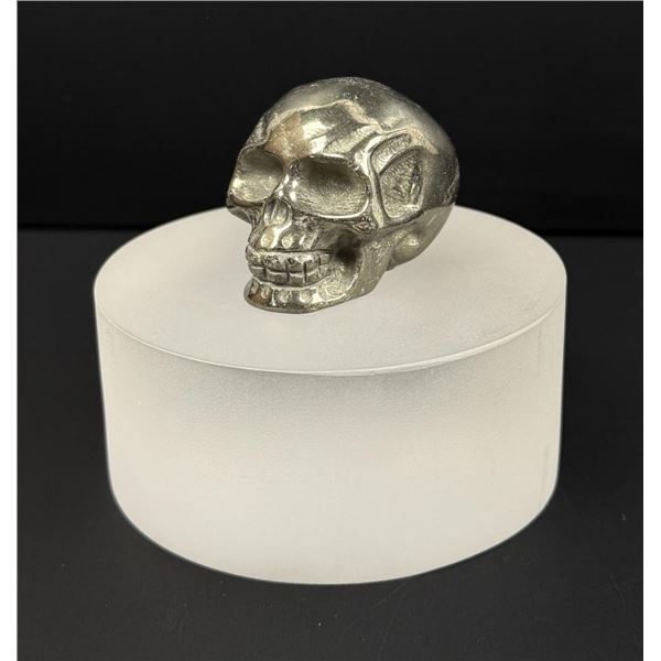Pyrite Skull Carving