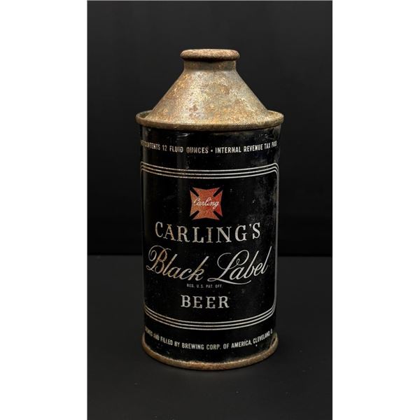 Carlings Black Label Cone Top Beer Can