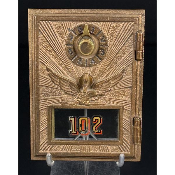 Antique Bronze Montana Post Office Box Door