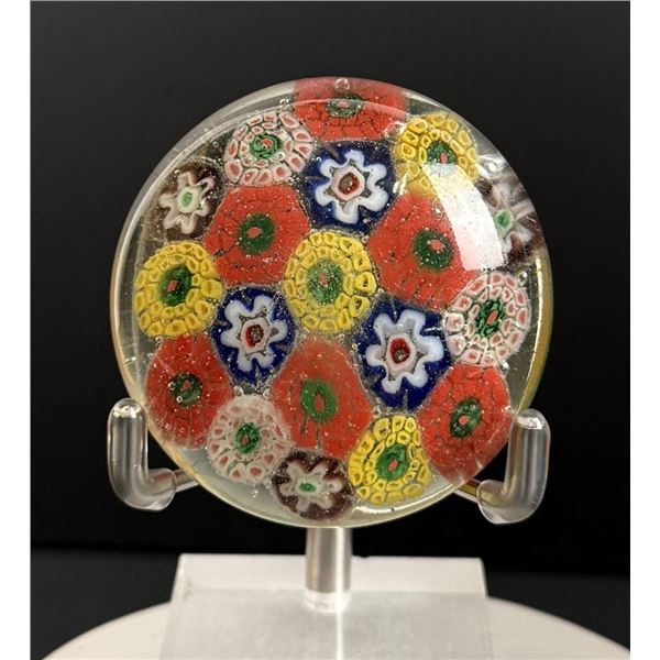 Millefiori Art Glass Paperweight