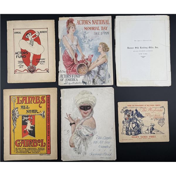 Group of Antique Theater Play Programs