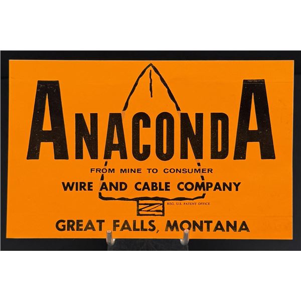 Anaconda Mining Company Bumper Sticker