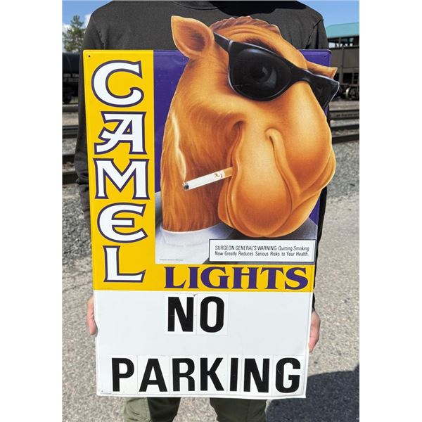 1993 Camel Lights No Parking Metal Sign