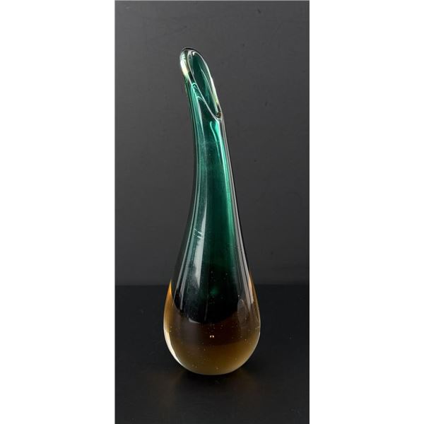 Murano Teardrop Sommerso Art Glass Vase