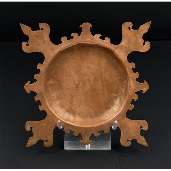 Arts & Crafts Hammered Copper Ashtray