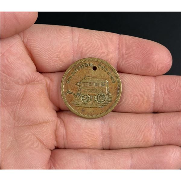Tyson & Co Telegraph Line New York Transit Token