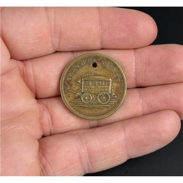 Tyson & Co Telegraph Line New York Transit Token
