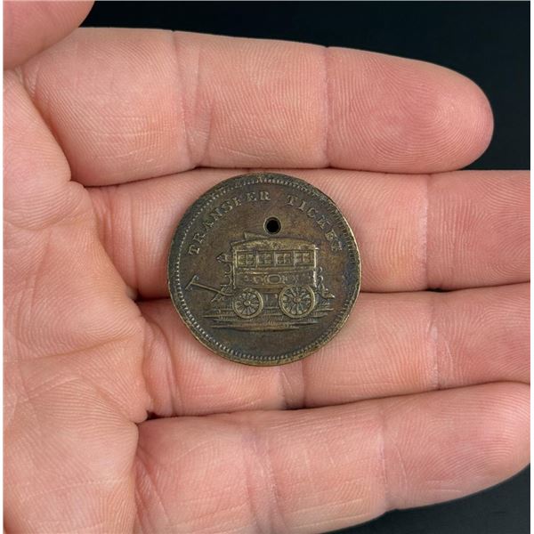 Tyson & Co Telegraph Line New York Transit Token