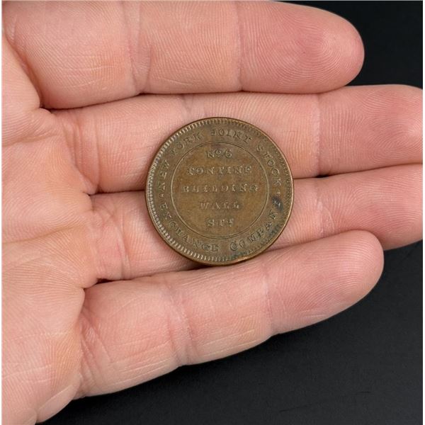 1837 New York Hard Times Merchants Exchange Token