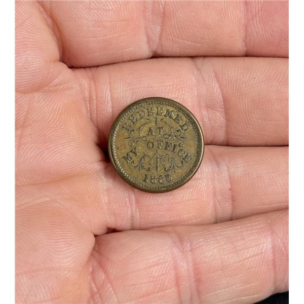 1863 Oliver Boutwell Miller Civil War Token
