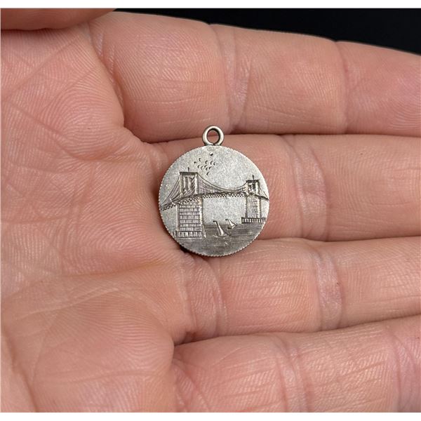 1874 Seated Liberty Love Token Brooklyn Bridge