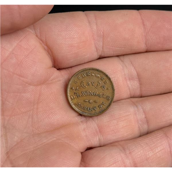 1863 Civil War Token Union Flour Albany New York