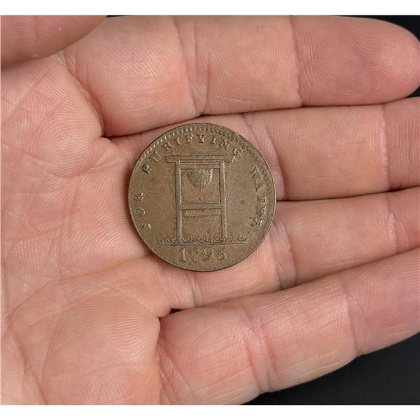1795 For Purifying Water Conder Token